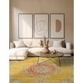 thumbnail image 5 of Unique Loom Penrose Collection Area Rug - Alexis (8' Square Gold/Gray), 5 of 7