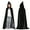 02-Black, variant on RUTAYY Children Boys Girls Cape Sleeveless Solid Color Party Robe Halloween Cape Elegant Stylish Coat