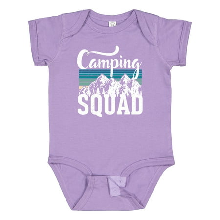 

Inktastic Camping Squad Design with Mountains Gift Baby Boy or Baby Girl Bodysuit