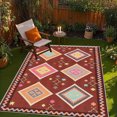 thumbnail image 5 of 6'x9' carpet pads non slip cool carpet fun area rug retro area rug rust area rug, 5 of 10
