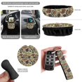 thumbnail image 6 of Yuyamidu Duck Camo Front Back Seat Covers for Car Rearview Mirror Cover Steering Wheel Cover Seatbelt Strap Pads Car Trash Bin Air Vent Bag Cup Coasters Keychain, 15PCS, 6 of 7