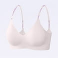 thumbnail image 2 of UPPADA Wireless T-Shirt Bras for Women Full Coverage Bras Plus Size Option Bras Back Support Bras Soft Fabric Bras No Underwire Bras Under Outfit Use Bras,Pink,XL, 2 of 8