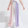 thumbnail image 1 of Xihbxyly Pantalones Degradados, Ligeros y Transpirables de Seda Helada, Holgados E Informales con Bolsillos, Elegantes Prendas de Verano para Uso Diario, para Niños y Niñas, Tallas Disponibles., 1 of 7