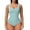 Green, variant on qolati Shapewear Bodysuit for Women Scoop Neck Tummy Control Thong Body Shaper Backless Seamless Compression Butt Lifting Shapewear