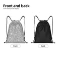 thumbnail image 5 of Easygdp GlitterSilver Drawstring Backpack, Beach Sackpack, Travel Sackpack Lightweight for Sports, Gym, Travel, Swimming - Medium, 5 of 9