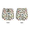 thumbnail image 6 of Uemuo Multicolored Butterflies Pattern Women's Athletic Shorts High Waisted Running Shorts with Liner Pockets Gym Elastic Workout Shorts-Medium, 6 of 9