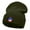 Olive, variant on Patriotic Cupcake Embroidered 12 Inch Long Knitted Beanie - Olive OSFM