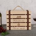 thumbnail image 4 of Wine Box Hollow Suitcase Design 6 Bottles Wooden Wine Bottle Box Wine Gift Box, 4 of 10
