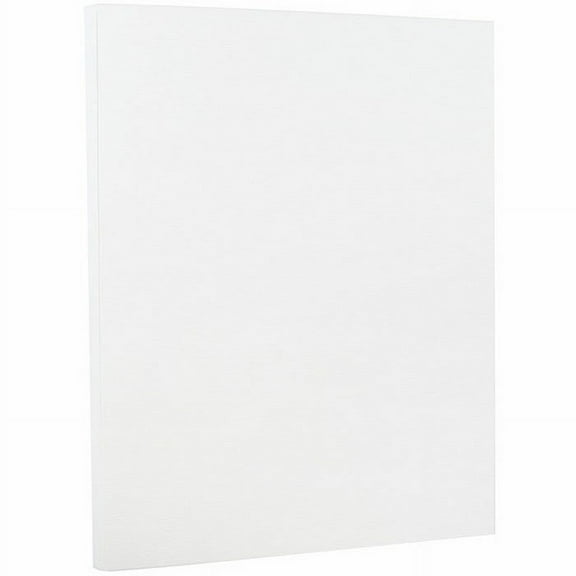 JAM Paper Strathmore, 8 1/2 x 11, Bright White Laid, 88lb, 100 per Pack