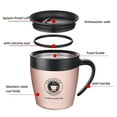 thumbnail image 3 of Taza de café de acero inoxidable para el hogar, termo, taza de café, taza de agua de doble pared aislada con tapa, 3 of 5
