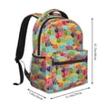thumbnail image 2 of Disketp Colorful Fish 2 Mochila Estampada para Hombre y Mujer – Mochila Ligera Clásica con Múltiples Bolsillos para Universidad, Trabajo y Viajes-One Size, 2 of 5
