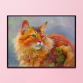 thumbnail image 3 of 11CT punto de cruz completo Color gato contado DIY algodón hilo costura Animal arte FLhrweasw Nuevo, 3 of 9