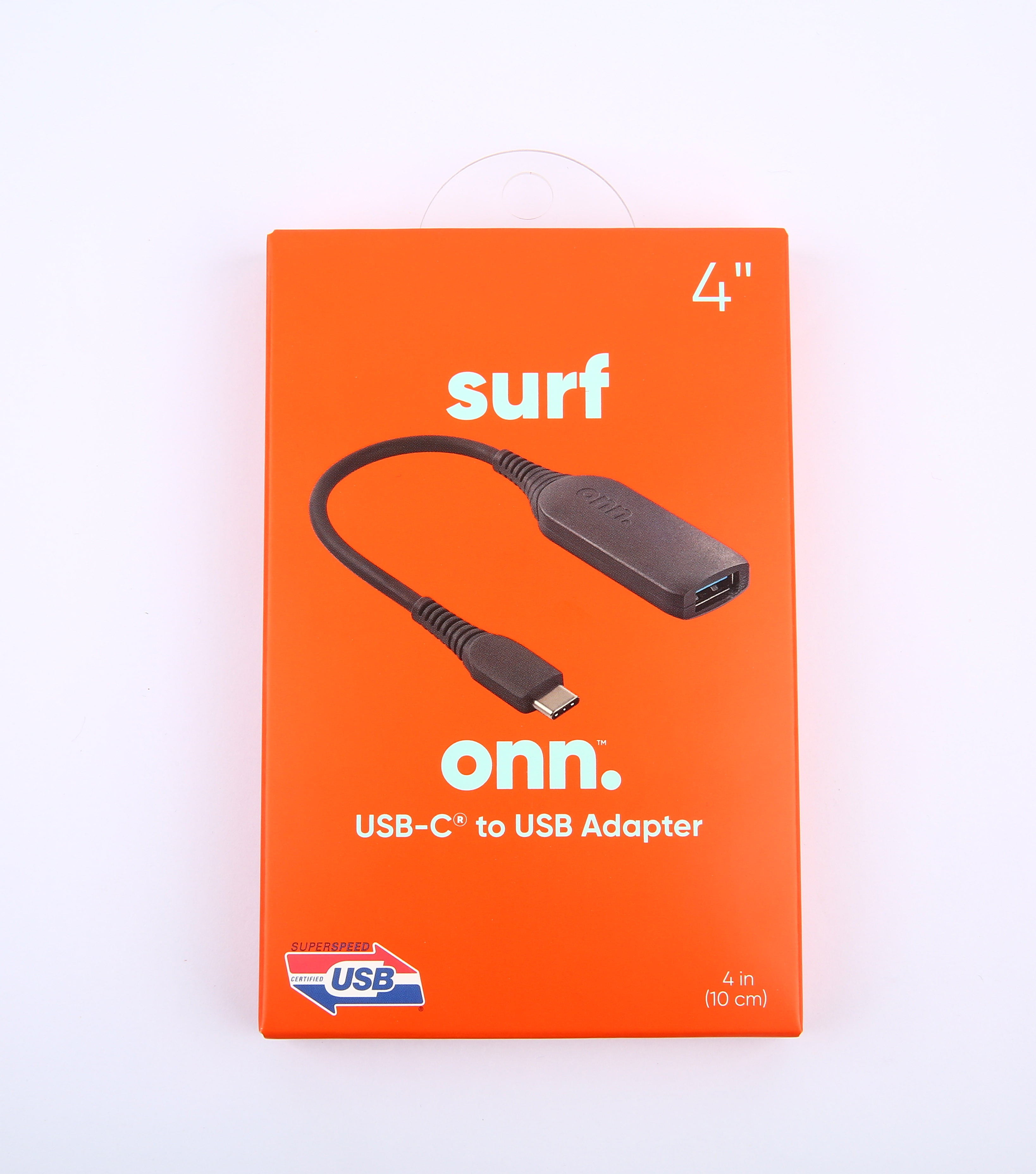forstene serviet ånd onn. USB-C to USB Female Adapter, 4" Cable, Compliant with USB 3.1 Gen 1  and Supports Data Transfer up To 5 Gbps - Walmart.com