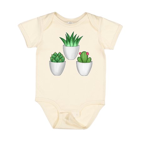 

Inktastic Succulents and Cactus Illustration Gift Baby Boy or Baby Girl Bodysuit