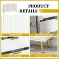 thumbnail image 3 of Fluted 6 Drawer Double Dresser, Wood Chest of Drawers, Modern Storage Cabinet for Living Room, Bedroom, 3 of 7