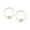 Pink, variant on 1928 Jewelry 14K Gold Dipped Diamond Shape Crystal Hoop Stainless Steel Post Earrings (Pink)