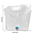 thumbnail image 4 of Soidarity Bolsa de agua portátil con pico, contenedor plegable para acampar al aire libre, hogar, accesorios dispensadores recargables de viaje Kits de desorden para acampar Type2, 4 of 6