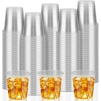 chalian 500 Pack 1oz Plastic Shot Glasses - Disposable Shot Glasses Mini Shot Cups for Wedding, Holiday, Party, 1 oz Shot Cups for Beer, Vodka, Whiskey, Tequila, Snacks