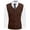 Brown, variant on Coshow Men's Knitted Cardigan Vest Casual V neck Sleevelss Button Down Sweater