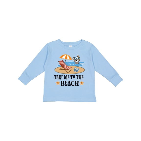 Inktastic Beach Vacation Florida California Boys or Girls Long Sleeve Toddler T-Shirt