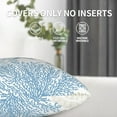 thumbnail image 5 of Nautical Coastal Throw Pillow Covers 16X16 Inch Set of 2 Summer Ocean Themed Pillow Covers Blue Seashell Coral Starfish Pillowcase Square Farmhouse Outdoor Decorative Cushion Cover for Home Couch Bed, 5 of 6
