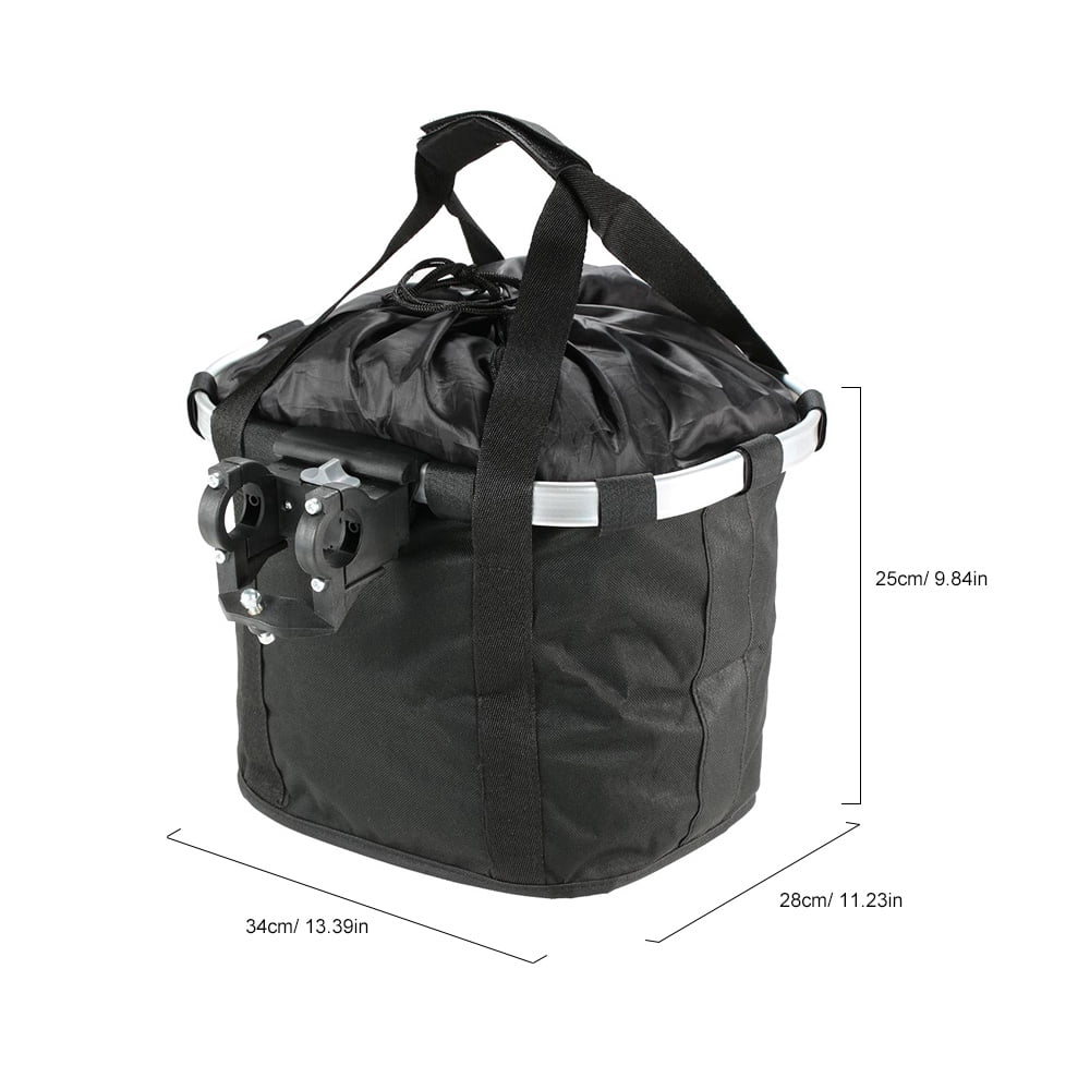 Docooler Bike Basket Detachable Bicycle Front Basket Black