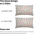 thumbnail image 5 of Easter Pink Blue Floral Pillow Covers 12x20 Set of 2 Spring Vintage Rustic Old Style Cute Flower Cream Print Decorative Outdoor Pillowcases Farmhouse Throw Cushion Case Decor for Couch Sofa Bed, 5 of 6