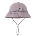 thumbnail image 3 of Moocorvic Toddler Bucket Hats Cute Print Baby Sun Hat Wide Brim Summer Outdoor Hat with Chin Strap, 3 of 5