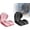 Black+pink, variant on Seat Cushion and Backrest, Memory Foam L-Shaped Lumbar Support with Hollow Tailbone Vent – Non-Slip, Washable Cover for Office & Car