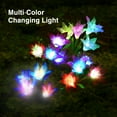 thumbnail image 6 of Outdoor Solar Stake Lights - 2 Pack TVIRD Solar Powered Lights with 8 Lily Flower, Multi-color Changing LED Solar Stake Lights for Garden, Patio, Backyard (Purple and Blue), 6 of 9