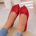 thumbnail image 6 of Women's Chic Bow Flat Pumps Pointed Toe Ballet Flats Office Work Business Casual Dress Shoes Comfy No Heel, 36, 6 of 7