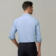 thumbnail image 4 of HISDERN Long Sleeve Dress Shirts for Men Casual Button Down Formal Business Shirt Light Blue, 4 of 7