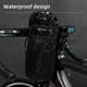 thumbnail image 3 of Thermal Insulation Bike Handlebar Bag | Waterproof Large Capacity Road Bike Accessory | Tool Kit Storage Pouch | Phone Holder | Adjustable Straps | 11x11x23.5cm | Black | 1pc, 3 of 9