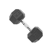 cap barbell sdp-035 color coated hex dumbbell, black, 35 pound
