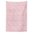 thumbnail image 3 of Ambesonne Cherry Blossom Tablecloth Rectangular Table Cover, Uneven Pattern, 52"x70", Pale Pink Ruby and White, 3 of 4