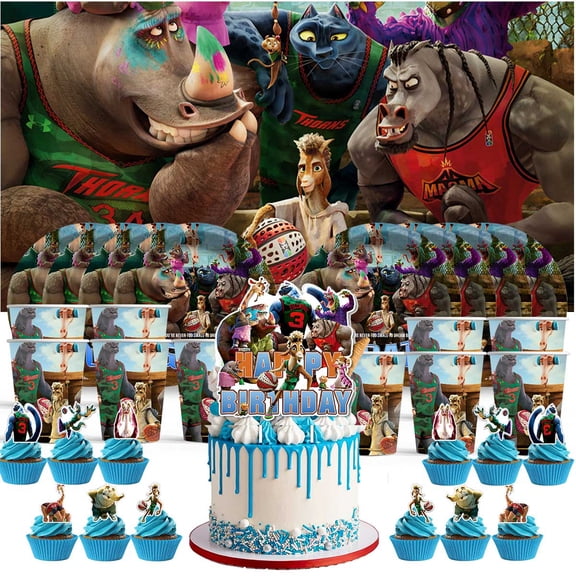 Goat Movie 2026 Birthday Cups Party Supplies Decor Backdrop Paper Plates Fans Decorations Banner