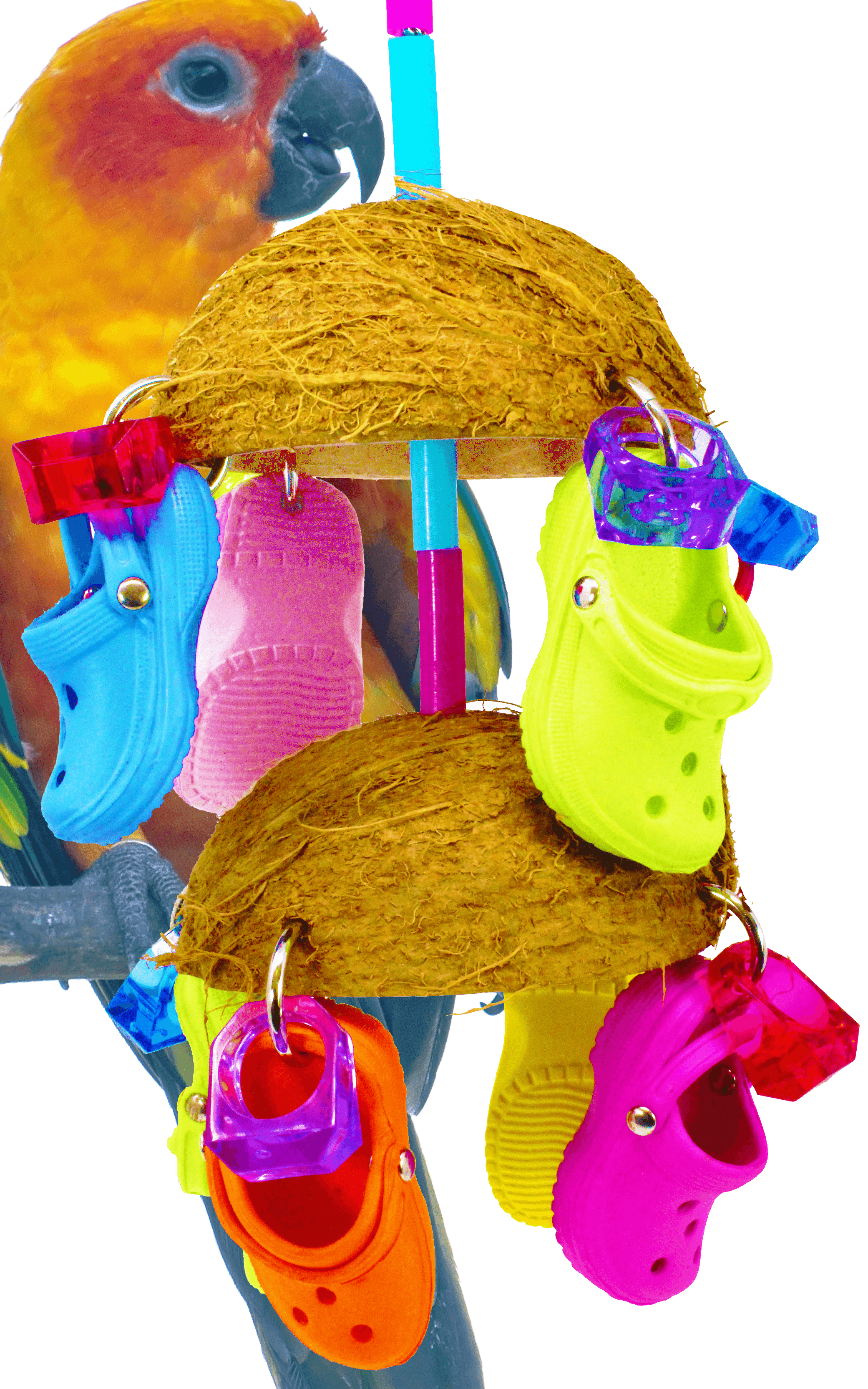 Bonka Bird Toys 806 Duo Coco Croc Bird Toy.