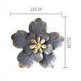 thumbnail image 2 of Decoración de Arte de Pared de Flores de Metal, Escultura Floral Rústica, Decoración Colgante de Pared de Arte de Pared 3D para Sala de Estar Interior, 2 of 6