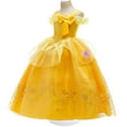 thumbnail image 3 of HAWEE Princess Dress up Birthday Party Fairy Yellow Costume for Toddler Girls, 3 of 6