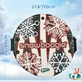 thumbnail image 4 of Wham-O Snowboogie 26" Snow Sled, Single Rider Winter Air Disc Sled for Adult Kids Ages 6+ - Red - 4 Pack, 4 of 7
