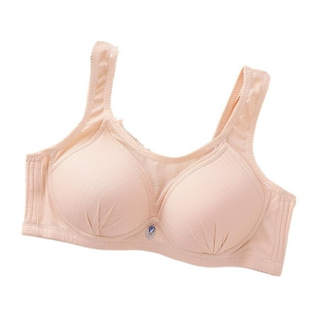 GZWYHT Bralettes for Women Clearance Bras for Women Women s Plus Size Push Up No Steel Ring Vest Bra Comfortable Breathable Thin Underwear Push Up Bra Wireless Bras Push Up Bra Beige 38