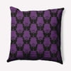 Simply Daisy 18" x 18" Cat Clowder Indoor/Outdoor Polyester Throw Pillow, Amethyst