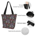 thumbnail image 3 of Bingfone Snakes And Snake Fruit Women Shoulder Tote Bags Casual Bag Ladies Shopping Handbag, 3 of 6