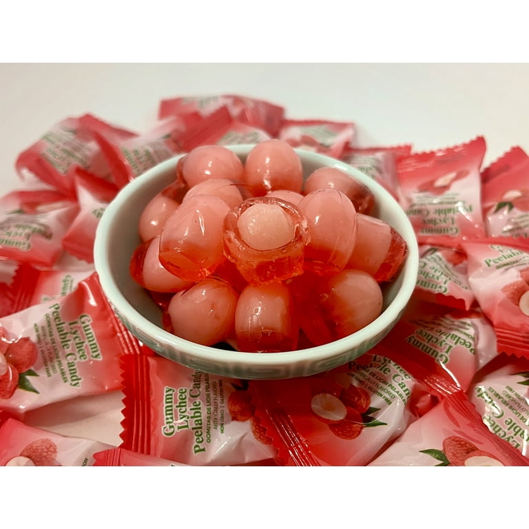 GT Gummy Lychee Peelable Candy, 3.7 oz, Non-GMO, Gluten-Free