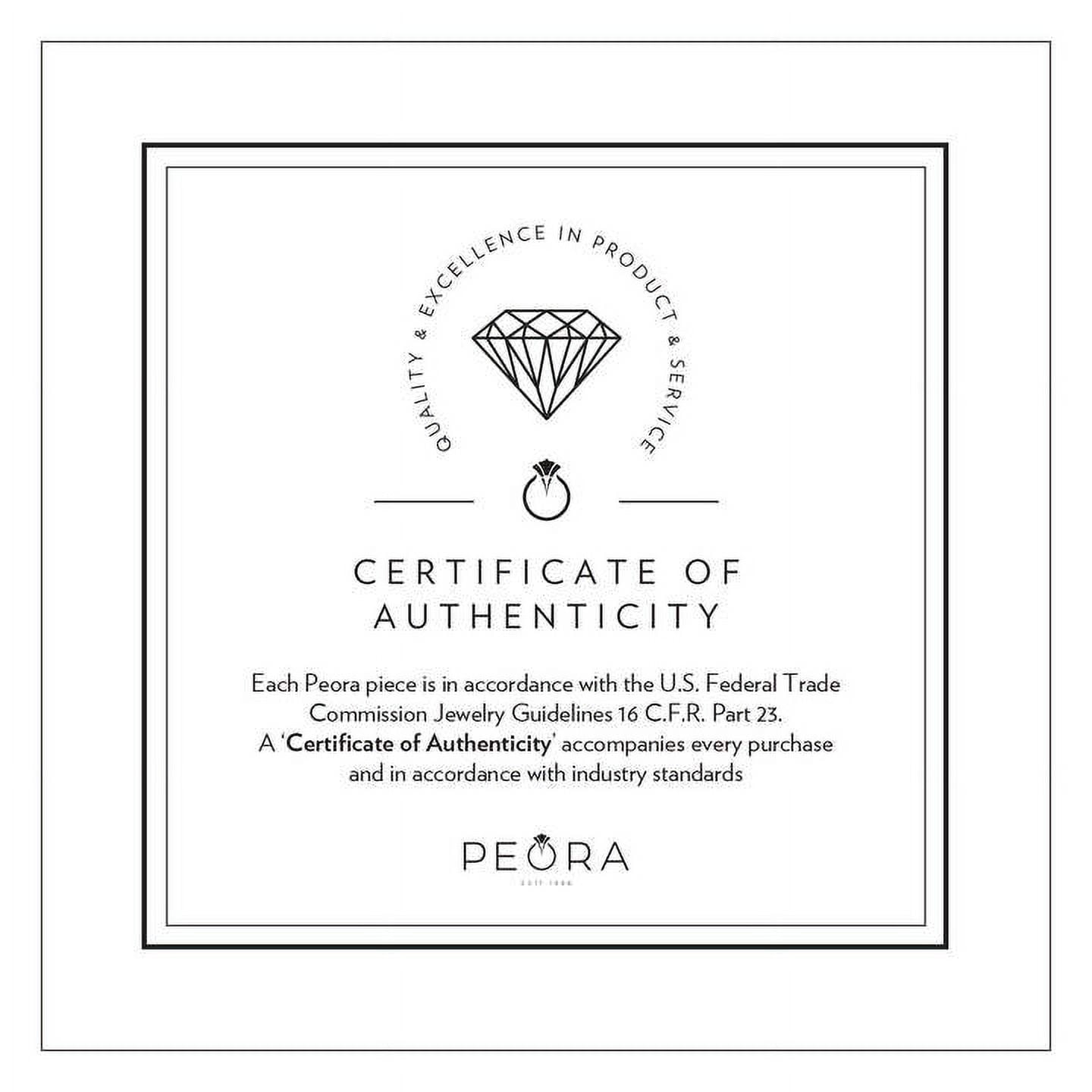 Peora 14K Yellow Gold Created Alexandrite Stud Earrings for Women, Color-Changing Round Shape, 6mm, 2 Carats total, Friction Back