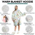 thumbnail image 5 of Colorful Highland Cow Bathtub Pattern Wearable Oversized Blanket,Wearable Blanket Hoodie for Adults,Cozy Hooded Blankets with Super Pockets,Super Warm Fuzzy Pullover for Women & Men, 5 of 6