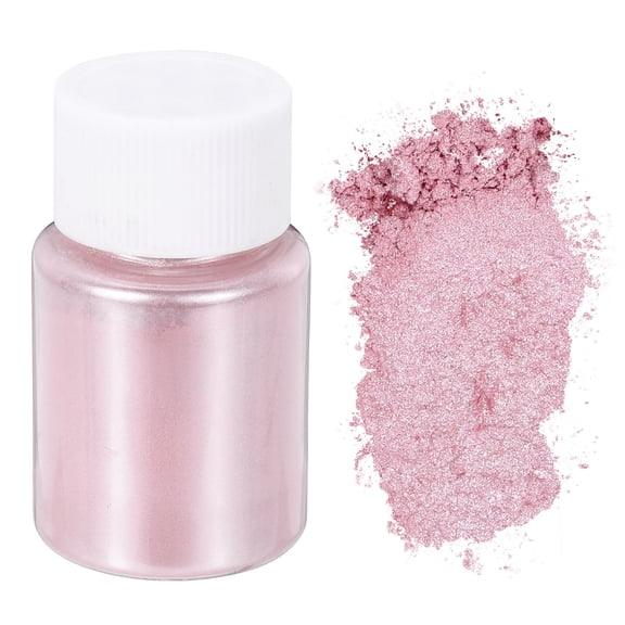 Uxcell 10g/0.35oz Cosmetic Grade Mica Powder, 600 Mesh Mica Powder Natural Resin Epoxy Pigment Powders for Casting Resin, Candle Dye, DIY Nail Polish and Lip Gloss, Light Pink