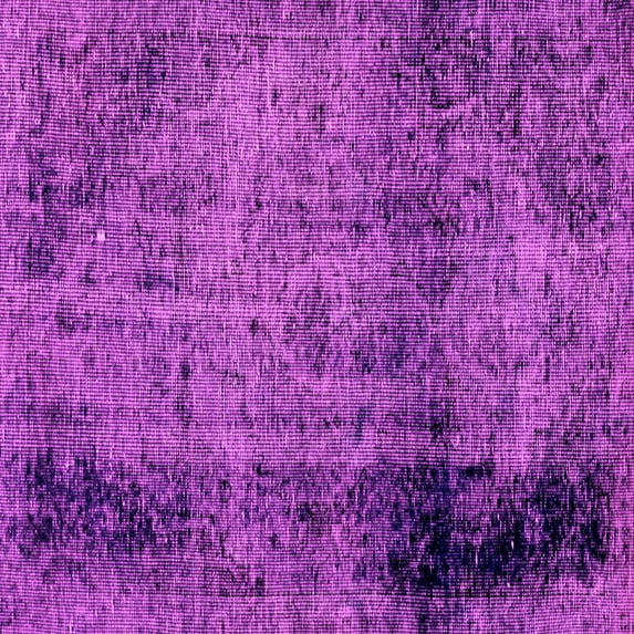 Ahgly Company Indoor Square Abstract Pink Modern Area Rugs, 7' Square