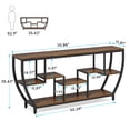 thumbnail image 5 of Tribesigns Sofa Console Table, 70.9 Inches Extra Long Console Table with Shelves, Rustic Behind The Couch Table with Storage, Industrial Table Behind Sofa Accent Table, 5 of 7