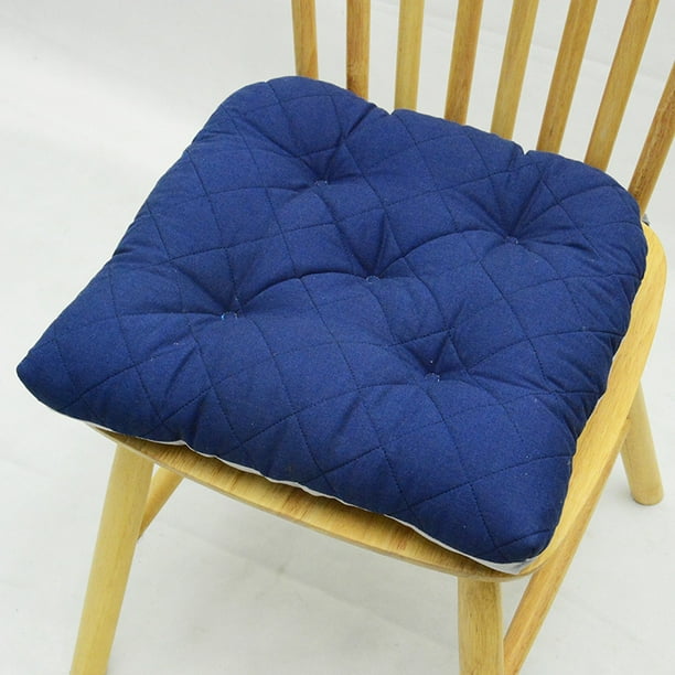 Nvzi 4 Pack European Style Chair Cushion U-Shaped Thicken Chair Cushions for Dining Chairs NonSlip Quilted Chair Seat Cushions with Ties Washable Retro Style Stool Pad for Kitchen Home Decor Dark Blue